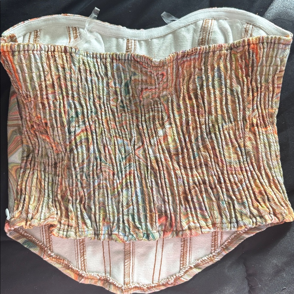 Multicolor Abstract Patterned Skirt - image 4